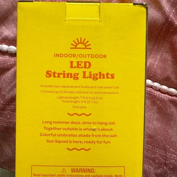 Pink LED string lights - Picture 2 of 2